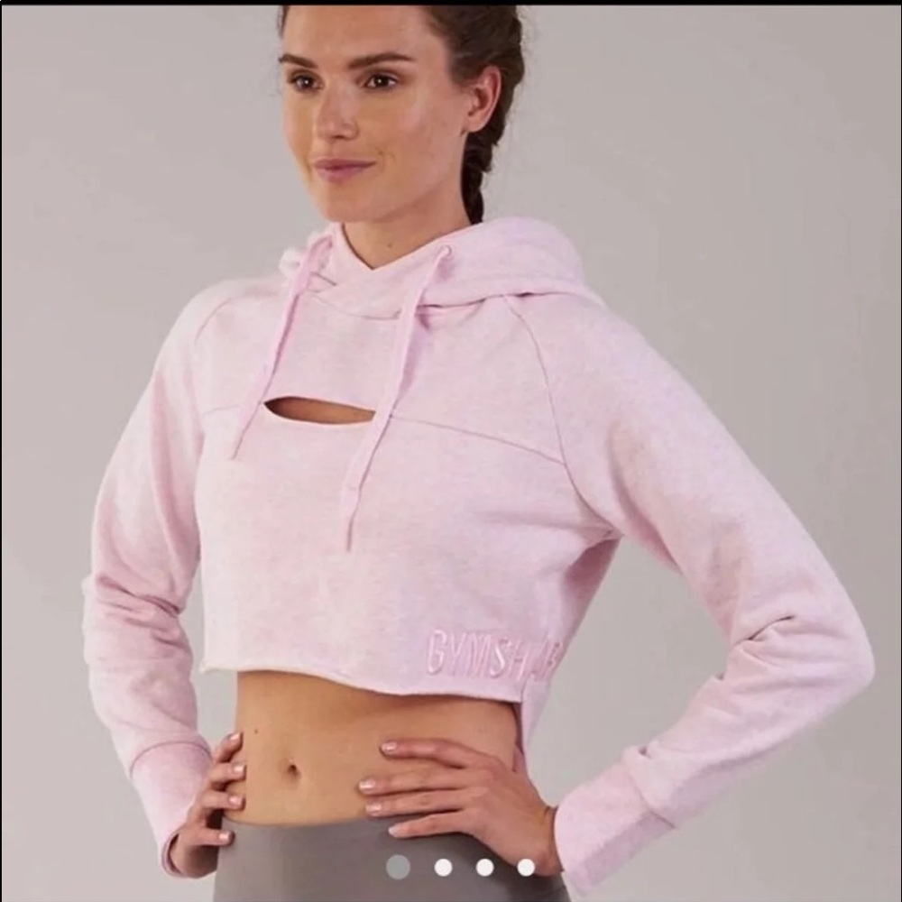 Gymshark Raw Edge Cropped Hoodie